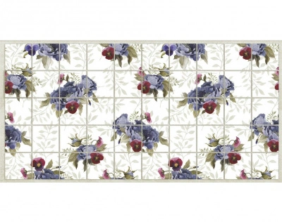 Панель ПВХ плитка «Цветы фиолетовые», 955х480 мм 15774