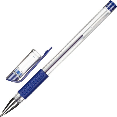 Ручка гелевая Attache Economy синий стержень, 0,5 мм, манжетка 901703 702101