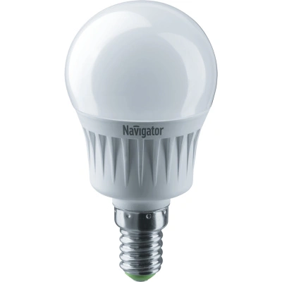 Лампа светодиодная Navigator NLL-G45-7-230-4K-E14, шар, 7 Вт, 560lm, 4000К