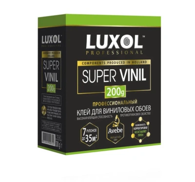 Клей обойный Luxol Professional Super Vinil виниловый 5-7 рулонов 200 г