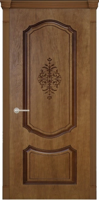 Дверь межкомнатная Верда (Verda) Престиж 3D ДГ, шпон, миндаль, 2000х700 мм