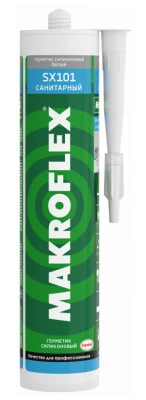 Герметик MAKROFLEX SХ101 силиконовый белый санитарный 290 мл Henkel