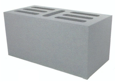Блок керамзитобетонный 7-ми щелевой, М-75, 390х190х188 мм