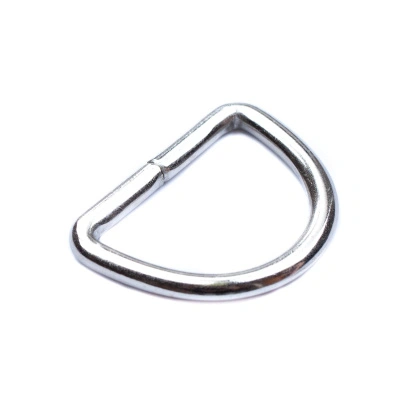 Кольцо D-образные для ремня 30 мм никелированные 1 штука Стройбат 356810
